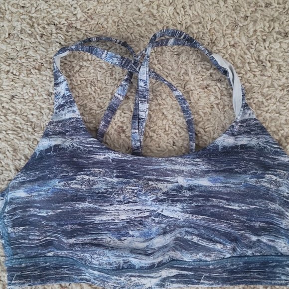 Lululemon Energy bra in Ariel Drift multi black size 8 - Picture 3 of 3